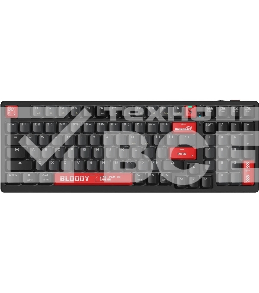 Клавиатура A4Tech Bloody WS98 механическая беспроводная USB черный/красный (WS98)