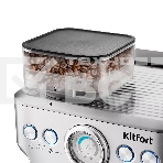Кофеварка рожковая Kitfort KT-755 серебристый, исп. кофе - зерновой/молотый, 2.7 л, 1620 Вт, 20 Бар, фото3
