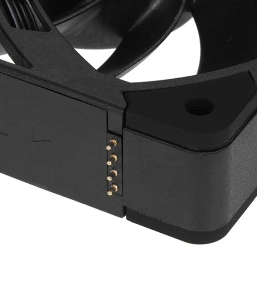 Комплект вентиляторов для корпуса Thermaltake TOUGHFAN EX12 Pro (3 шт.) черный, 120 мм, 2000 об/мин, 29.8 дБ, 4 pin