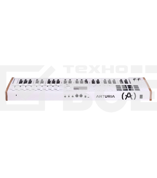 Клавиатура MIDI [231621] Arturia [KeyLAB 49 MK3 White] 49 клавиш, полувзвешенная механика, дисплей, 12 пэдов, 9 фейдеров, 9 поворотных регуляторов, 3 входа для подключения педалей, MIDI in/out, USB-C