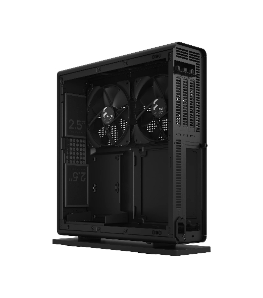 Корпус без блока питания Fractal Design Ridge, 2x140mm, 2xUSB-A 3.2 + 1xUSB 3.2 Type-C, SFX PSU Support, mITX Black