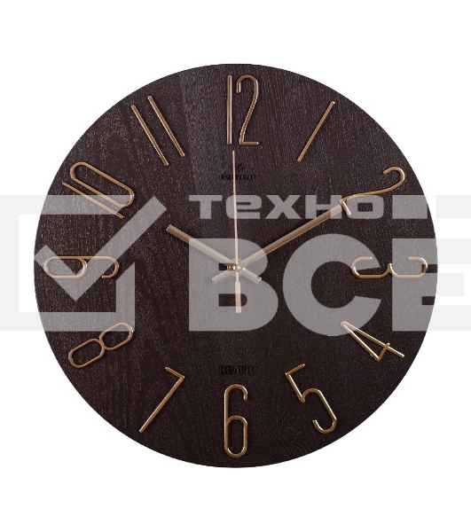 Настенные часы РУБИН 3010-003 коричневый