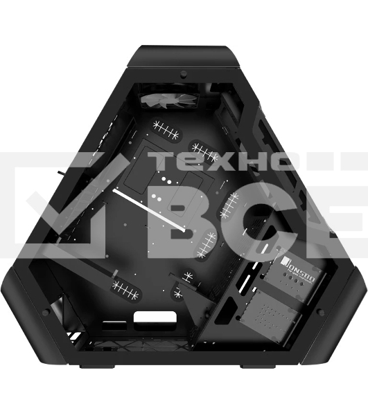 Компьютерный корпус JONSBO TR03-A Black без БП, боковая панель из закаленного стекла, mini-ITX, micro-ATX, ATX, черный