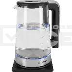 Чайник электрический Starwind SKG4043 2.2л. 1800Вт черный/серебристый корпус: стекло, фото3