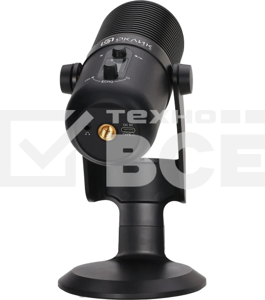 Микрофон проводной Оклик SM-400G 2м черный