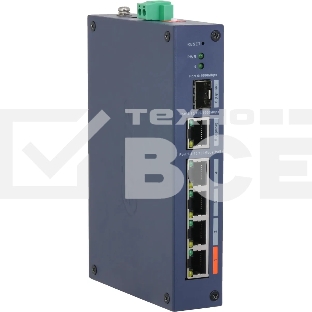 Коммутатор Dahua DH-CHS4106-4ET-60 4x100 Мбит/с 1x1 Гбит/с управляемый