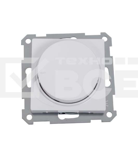 Светорегулятор поворотно-нажимной AtlasDesign 400Вт механизм бел. SE ATN000123