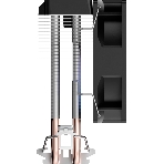 Кулер для процессора Ocypus Gamma A20 BK ARGB, 92mm FARGB FAN, Top FARGB Panel, 2 HEAT PIPES, 3-PIN, 1900 RPM, 21DBA, HYDRO BEARING, LGA115X/1200/1700/18XX, AM4/AM5, фото8
