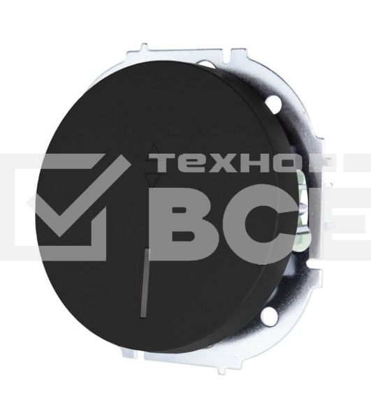 Выключатель проходной 1-кл. СП OSEN 10А IP20 с подсветкой механизм черный бархат LEZARD 743-4288-114