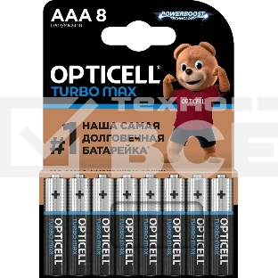 Батарея Opticell Turbo MAX LR03 AAA (8шт) блистер