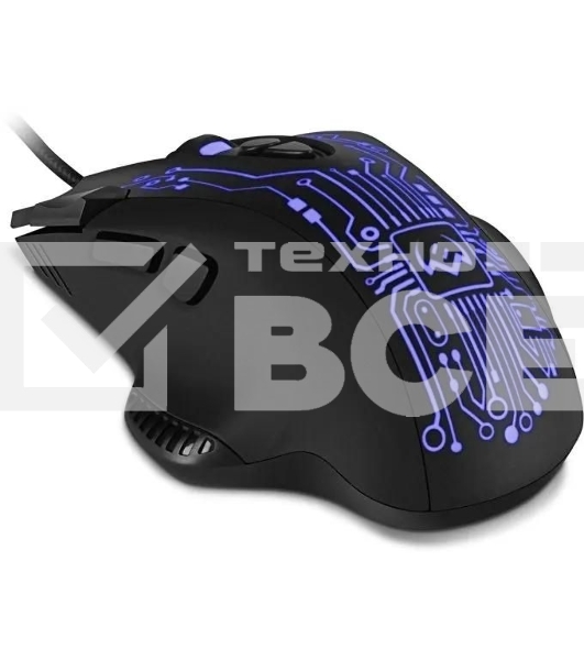 Мышь проводная SVEN RX-G715 черный, 3200 dpi, USB, кнопки - 8