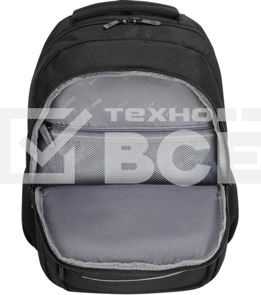 Рюкзак для ноутбука 15.6' Digma Stash S1 черный полиэстер (DGbP15S1BK)