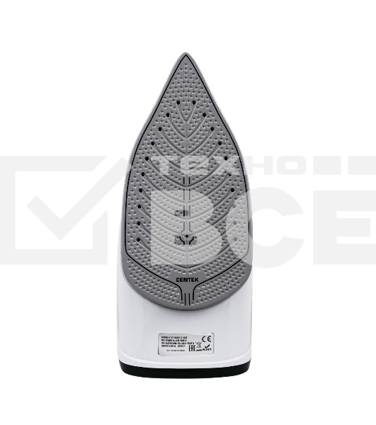 Утюг Centek CT-2307 черный/белый, 2800 Вт, 60 г/мин, 190 г/мин, 300 мл