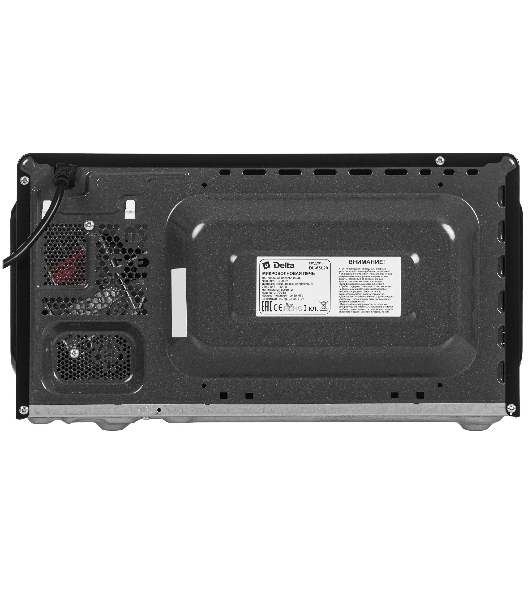 Микроволновая печь Delta DL-85L20 черный, 20 л, 700 Вт, переключатели - поворотный механизм