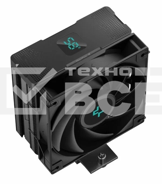 Кулер для процессора DEEPCOOL AG400 DIGITAL BK черный, 120 мм, алюминий/медь, 2100 об/мин, 31.6 дБ, 4 pin, 220 Вт, 152.7 мм