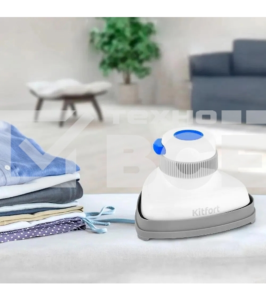 Отпариватель Kitfort КТ-9131-3 белый/синий, 800 Вт, 12 г/мин, 50 мл