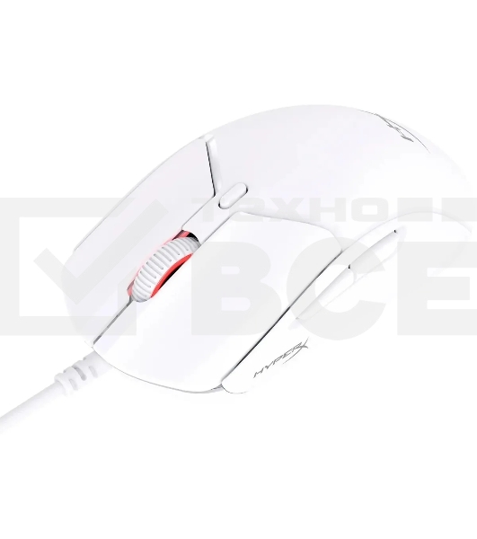 Мышь беспроводная HyperX Haste 2 белый, 26000 dpi, радиоканал, Bluetooth, USB, кнопки - 5