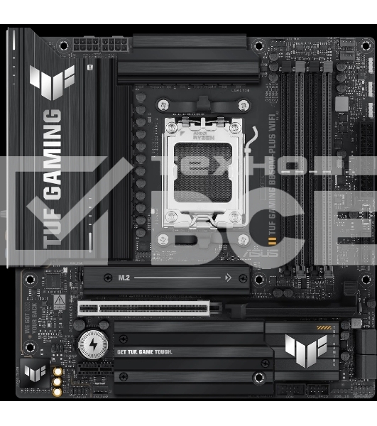 Материнская плата ASUS TUF GAMING B850M-PLUS WIFI, AM5, AMD B850, 4xDDR5, 4xSATA, 3xM.2, 1xPCIe 4.0 x16, 1xHDMI, 1xDP, 1x 2.5Gb LAN, 1xUSB-C 20Gbps, 3xUSB-A 10Gbps, 4xUSB-A 5Gbps, 4xUSB-A 2.0, 7.1, micro-ATX
