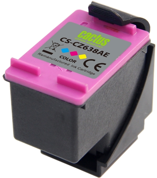 Картридж струйный Cactus CS-CZ638AE № 46 многоцветный (21 мл) для HP DJ IA 2020hc/2520hc Ultra 2029/2529/4729AIO