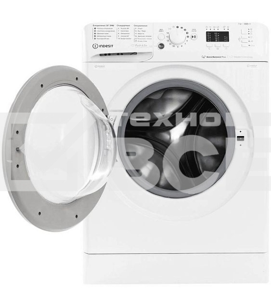 Стиральная машина Indesit BWSA 7109 WSV белый, загрузка фронтальная 7 кг, 1000 об/мин, класс: A