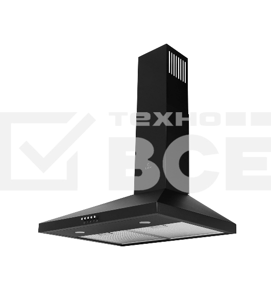 Вытяжка каминная LEX Briz 500 черный, 49.6 см, 700 куб. м/ч, 50 дБ