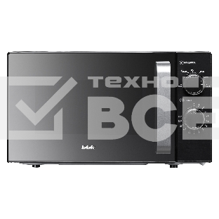Микроволновая печь BBK 20MWS-776M/B-M черный, 20 л, 700 Вт, переключатели - поворотный механизм