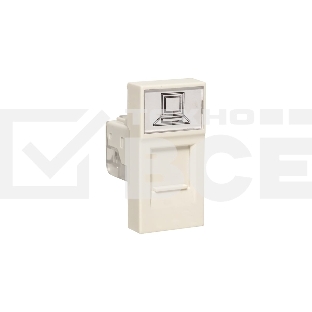 Розетка RJ45 EKF PROxima, категории 5e (ширина 1 модуль) E1MK015E-135-10