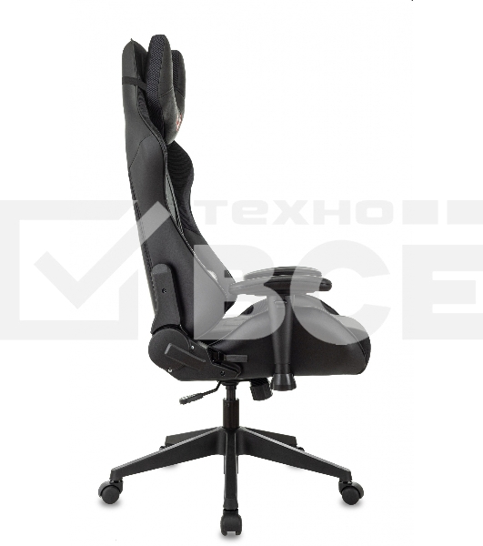 Кресло игровое Бюрократ VIKING 4 AERO BLACK EDITION черный искусст.кожа/ткань