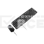 Клавиатура и мышь ABR KM600 черный, интерфейс USB, проводной, RU/EN, фото2