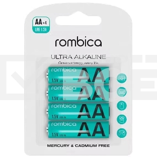 Батарея ALKALINE AA X 4 AB-LR06A ROMBICA