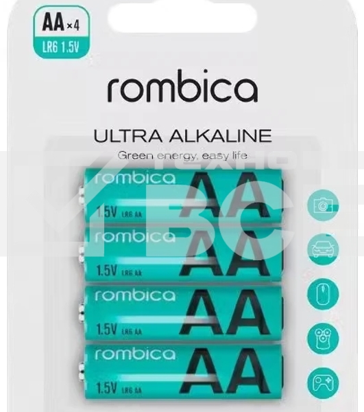 Батарея ALKALINE AA X 4 AB-LR06A ROMBICA