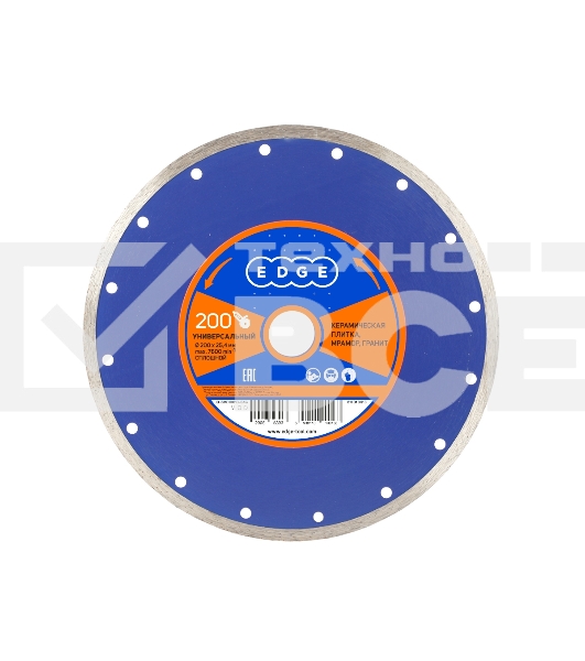 Диск EDGE by PATRIOT алмазный сплошной 200х25,4 универсальный