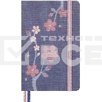 Блокнот Moleskine LIMITED EDITION SAKURA LESU08MM710 Pocket 90x140мм, обложка текстиль, 160 страниц, линейка, синий, 2025, фото 1