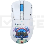 Мышь беспроводная A4Tech Bloody R73 Ultra Duo белый/рисунок оптическая 20000dpi беспров. USB/USB-C 7but (R73 ULTRA DUO NYX MIRAGE), фото 1