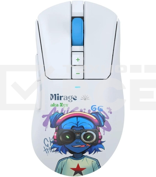 Мышь беспроводная A4Tech Bloody R73 Ultra Duo белый/рисунок оптическая 20000dpi беспров. USB/USB-C 7but (R73 ULTRA DUO NYX MIRAGE)