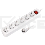 Удлинитель Smartbuy, 6 гнезд 7 м, 16А/3,5 кВт с выкл. и заземлением ПВС 3х1,0 (SBE-16-6-07-ZS), фото 1