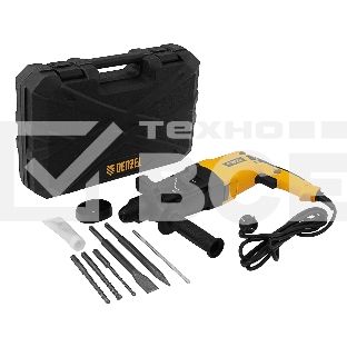 Перфоратор электрический Denzel RHH-800-26, SDS-plus, 800 Вт, 3 Дж, 3 плюс 1 реж.