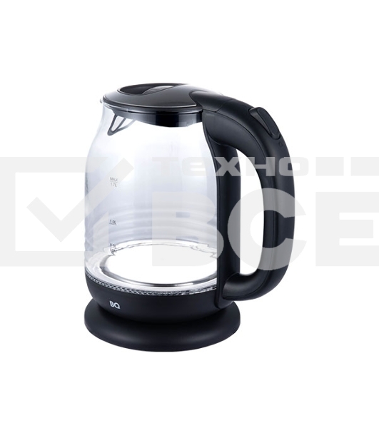 Чайник электрический BQ KT1833G черный/стальной, 2200 Вт, 1.7 л