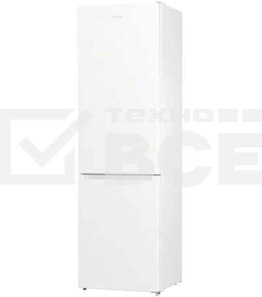 Холодильник Gorenje NRK6201PW4 белый двухкамерный 235/96л морозилка снизу