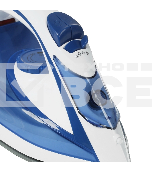 Утюг Atlanta ATH-5545 синий/белый, 2200 Вт, 32 г/мин, 85 г/мин, 300 мл