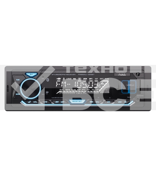 Автомагнитола AURA FIREBALL-305BT, 1 DIN, Bluetooth, USB Type-A, AUX