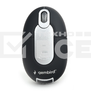 Мышь беспроводная Gembird MUSW-600 черный, 1200 dpi, радиоканал, USB, кнопки - 3