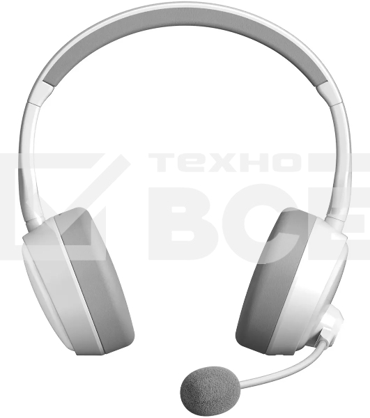 Наушники с микрофоном A4Tech BH230 белый/серый мониторные BT оголовье (BH230 WHITE)