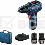 Дрель-шуруповерт Bosch GSR 12V-30 Аккумуляторная, Кейс, фото 1