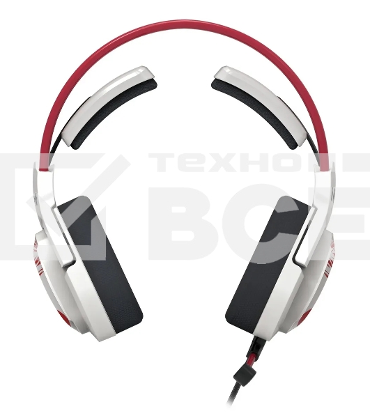 Наушники с микрофоном A4Tech Bloody G575 Naraka белый/красный 2м мониторные USB оголовье (G575 NARAKA)