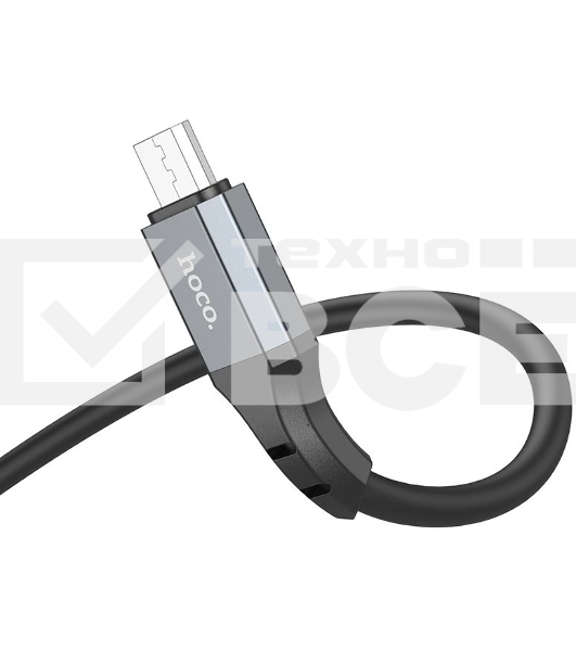 Кабель Hoco X92 Honest Micro USB (m)-micro USB (m) 3м черный коробка