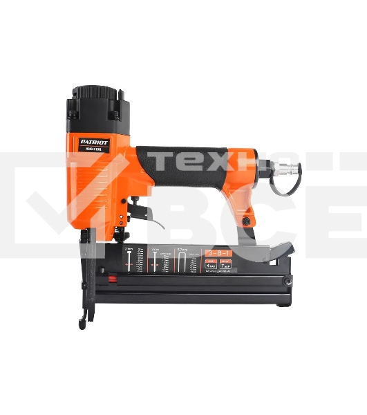 Пистолет степлер Patriot ANG 210R 85л/мин оранжевый/черный