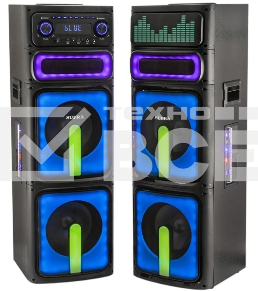 Минисистема Supra SMB-2050, 180Вт, FM USB BT SD, черный