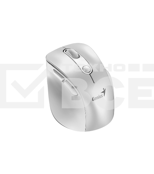 Мышь беспроводная Genius Ergo 9000S Pro перламутрово-белый, 2400 dpi, радиоканал, Bluetooth, USB, кнопки - 6