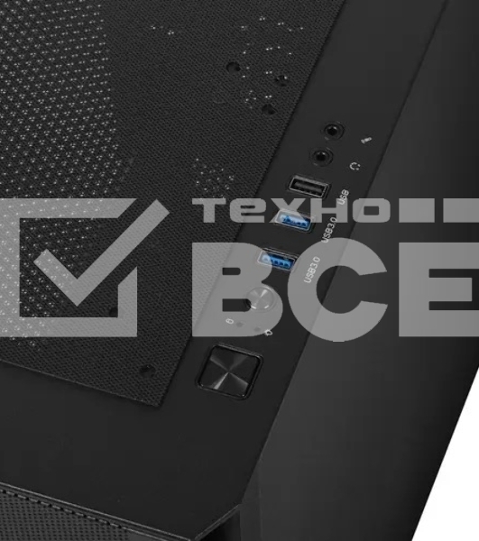 Компьютерный корпус Montech AIR 100 LITE черный без БП mATX 2x120мм 1xUSB2.0 2xUSB3.0 audio bott PSU